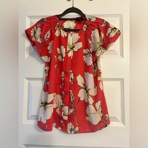 Worthington Floral Red Women's Top